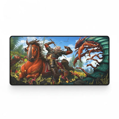 Tapis de souris Gaming - The Witcher : Le Combat Épique de Geralt de Riv