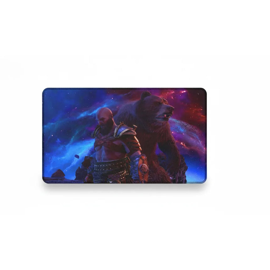 Tapis de souris Gaming God of War - Édition Kratos & Ours Galactique