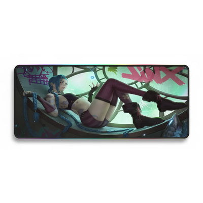 Tapis de souris Gaming Jinx League of Legends - Edition Arcane XXL