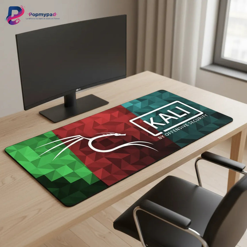 Tapis de souris Gaming Kali Linux – Édition Géométrique "Offensive Security"