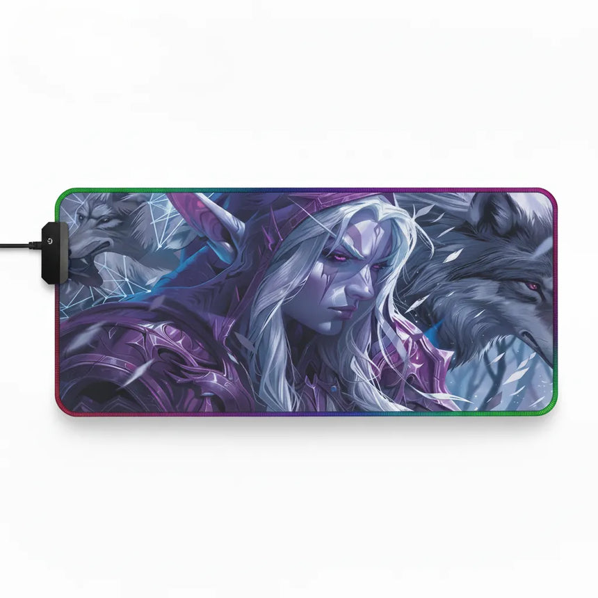 Tapis de souris Gaming RGB - Edition World of Warcraft Night Hunt