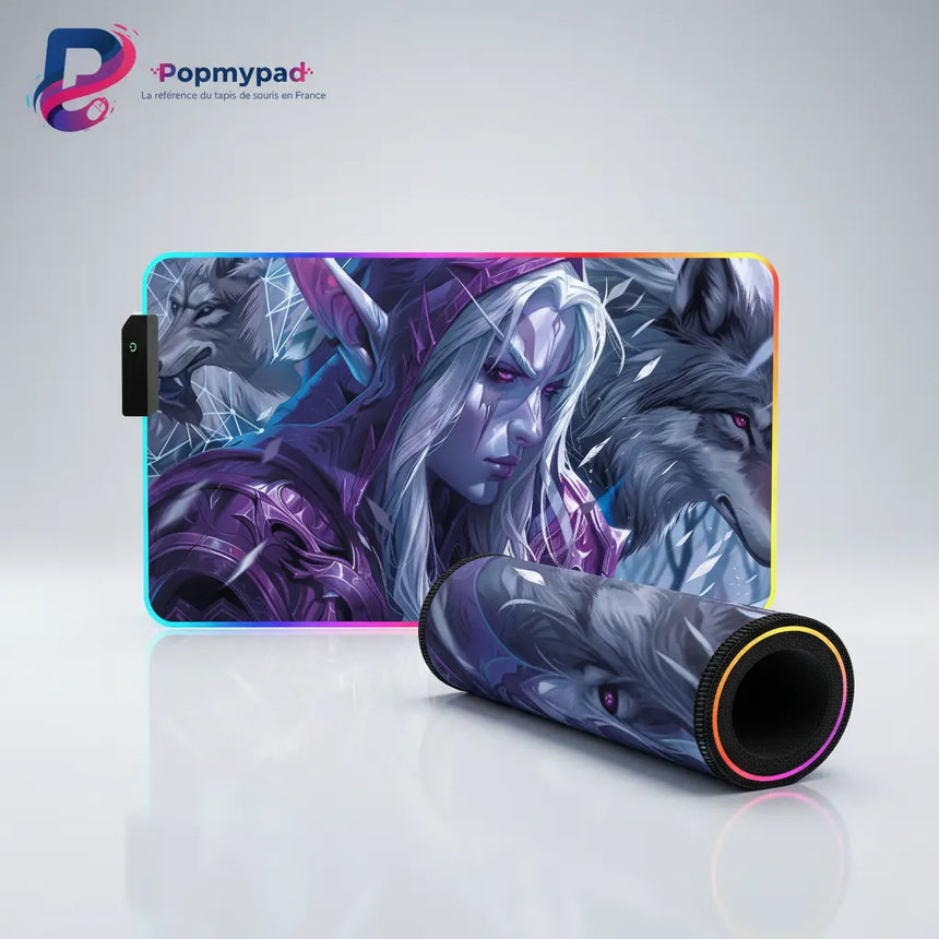 Tapis de souris Gaming RGB - Edition World of Warcraft Night Hunt