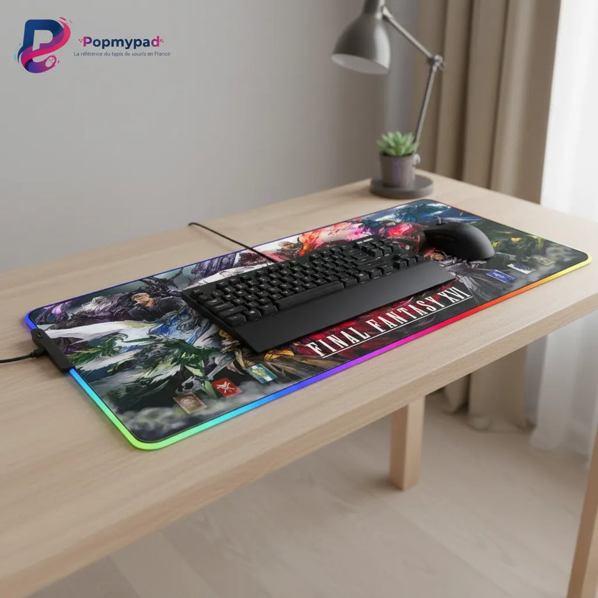 Tapis de souris Gaming RGB - Final Fantasy XVI Edition : L'Héritage des Cristaux
