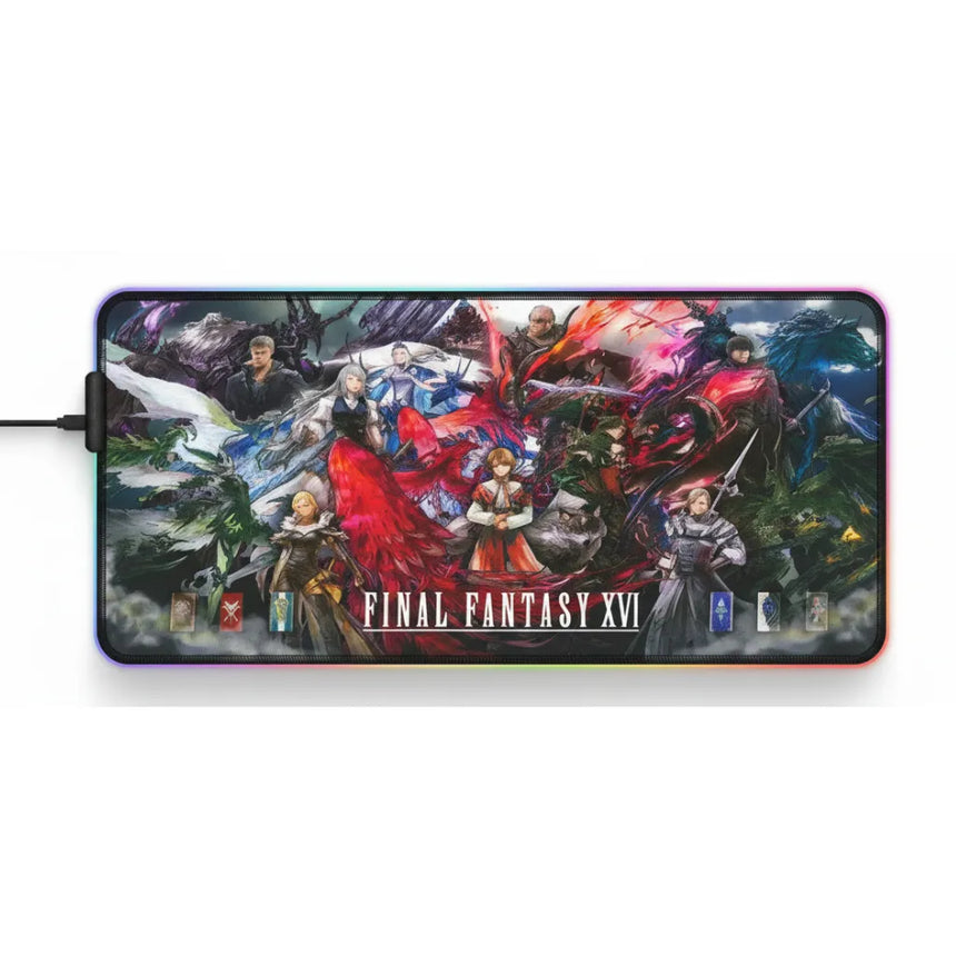 Tapis de souris Gaming RGB - Final Fantasy XVI Edition : L'Héritage des Cristaux