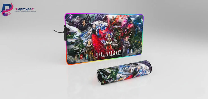 Tapis de souris Gaming RGB - Final Fantasy XVI Edition : L'Héritage des Cristaux