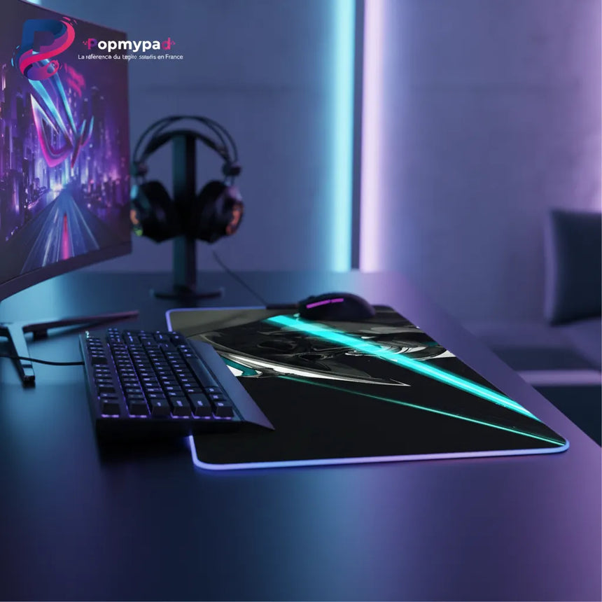 Tapis de souris Gaming RGB Valorant - Édition Cypher Surveillance XXL