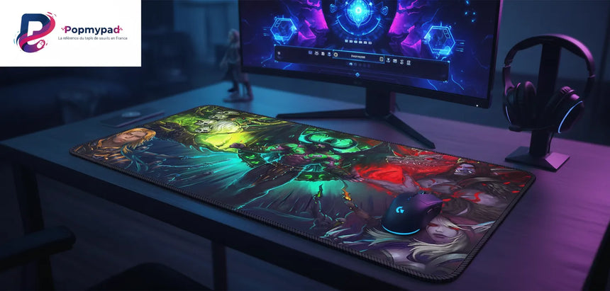 Tapis de souris Gaming XL World of Warcraft - Édition Légendes d'Azeroth