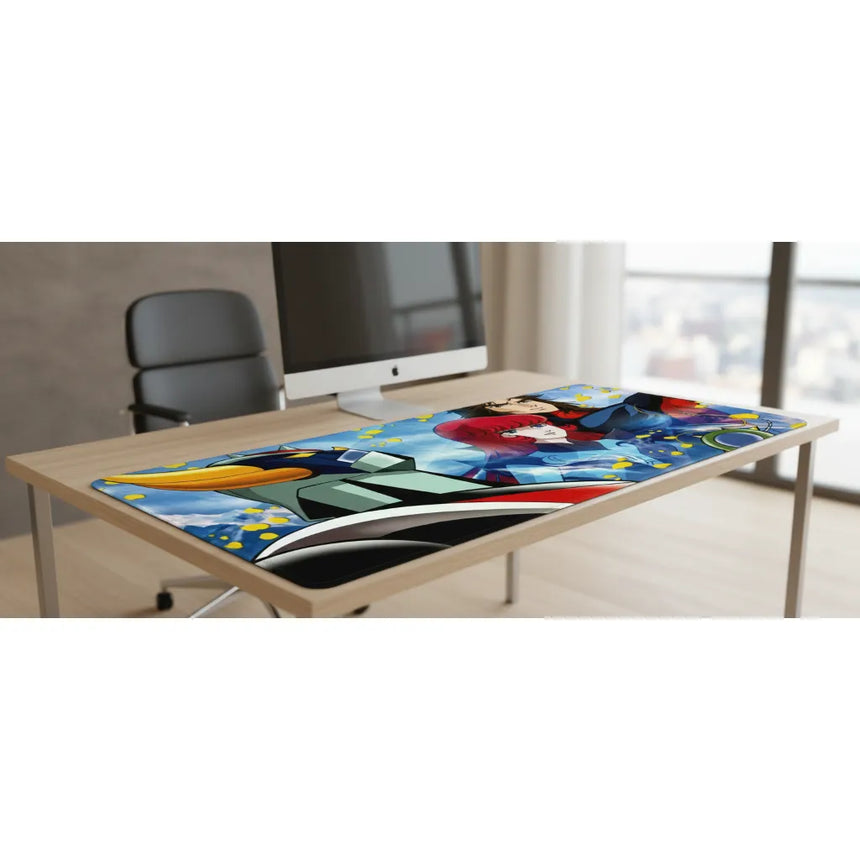 Tapis de souris Goldorak XXL - Actarus & Phénicia - Édition Collector Premium