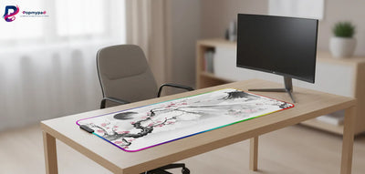 Tapis de souris Japon : L'Éveil du Mont Fuji & Sakura (Édition RGB)