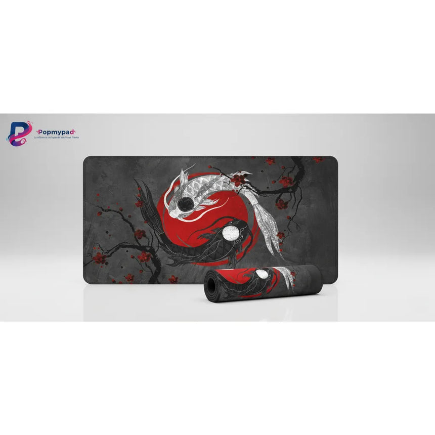 Tapis de souris Japon : L’Harmonie Zen des Carpes Koi