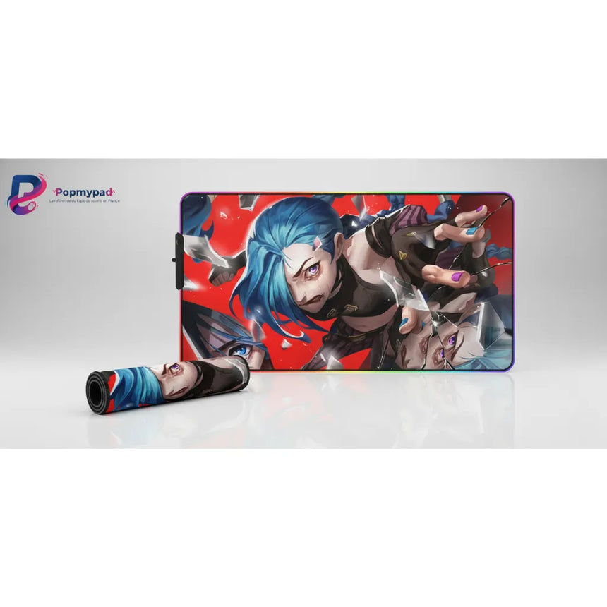 Tapis de souris Jinx Arcane - Édition Limitée "Chaos Chromatique" – Précision Esport