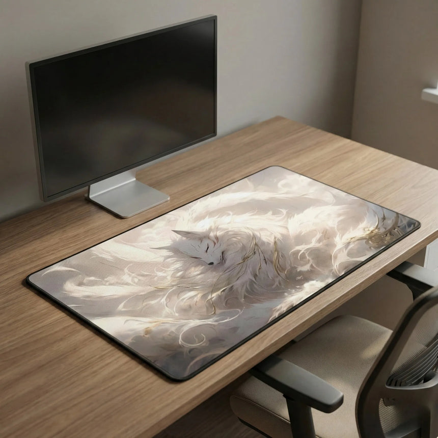 Tapis de souris Kitsune Céleste - Design Zen & Minimaliste