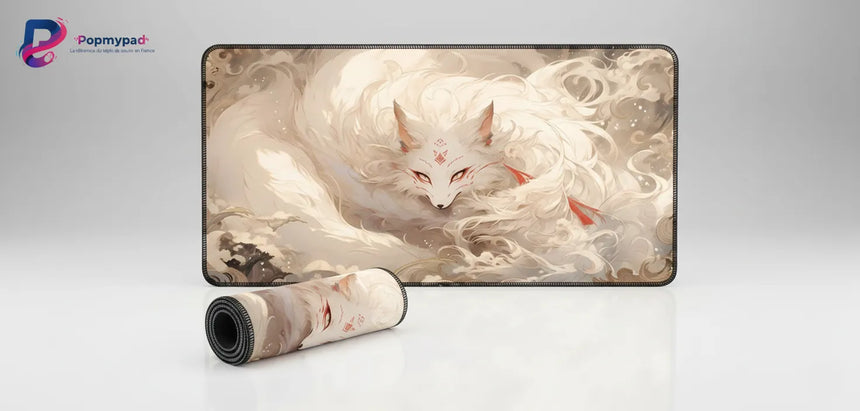 Tapis de souris Kitsune Mystique - Design Zen & Minimaliste