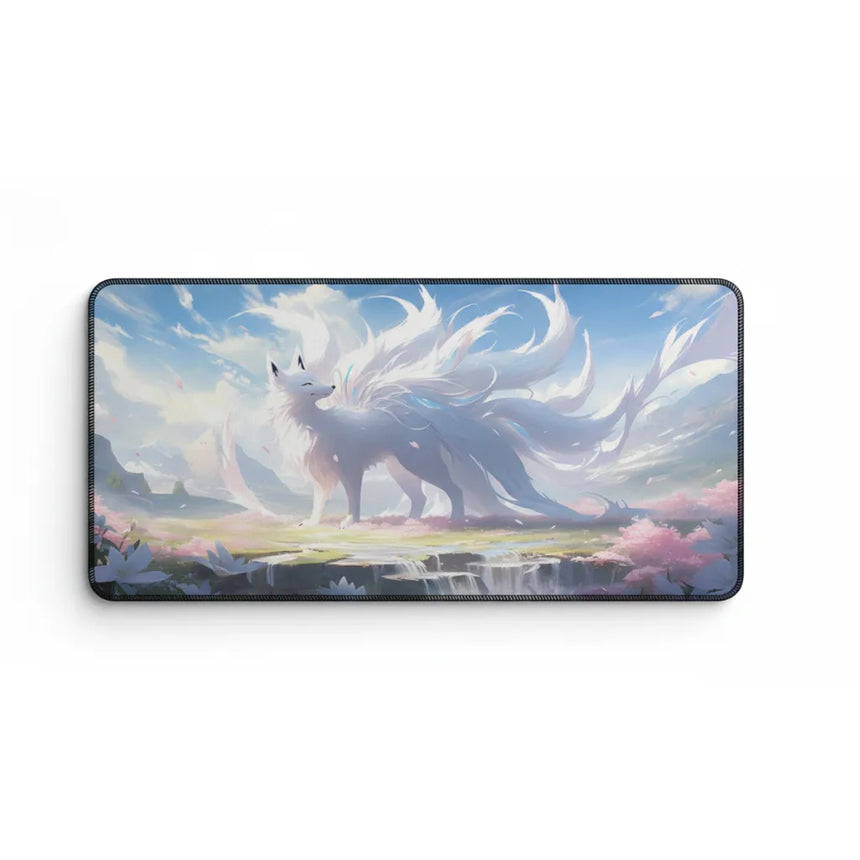 Tapis de souris Kitsune Onirique – Sérénité & Design Japonais Pastel