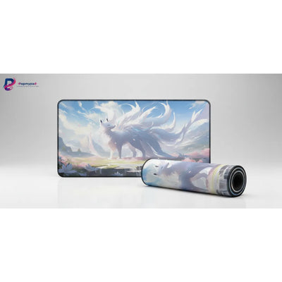Tapis de souris Kitsune Onirique – Sérénité & Design Japonais Pastel