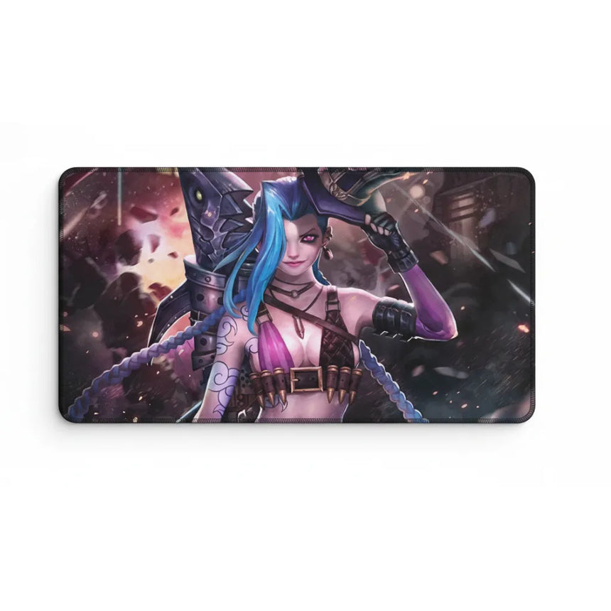 Tapis de souris League of Legends - Edition Jinx : Précision et Chaos XL