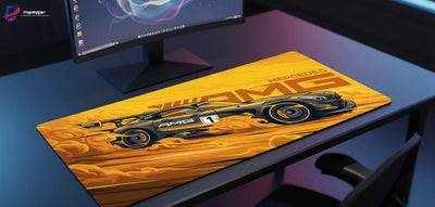Tapis de souris Mercedes-AMG – Édition Performance & Drift Jaune