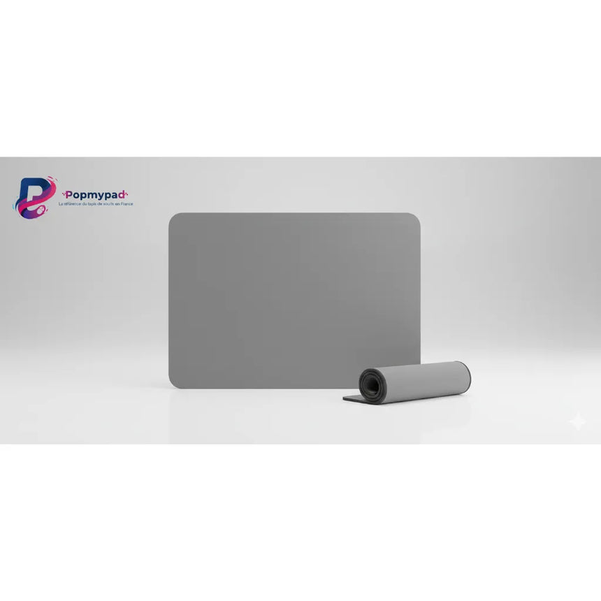 Tapis de souris Minimaliste - Gris Anthracite Uni - Performance & Sérénité