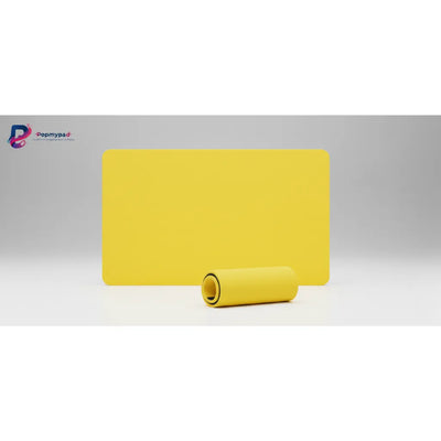 Tapis de souris Minimaliste Jaune Solaire - Sérénité & Confort