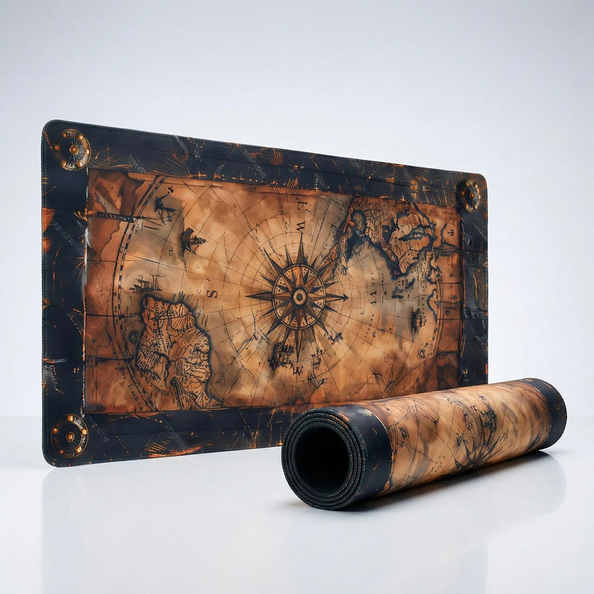 Tapis de souris Nautique XXL - L'Odyssée du Cartographe (Style Antique)