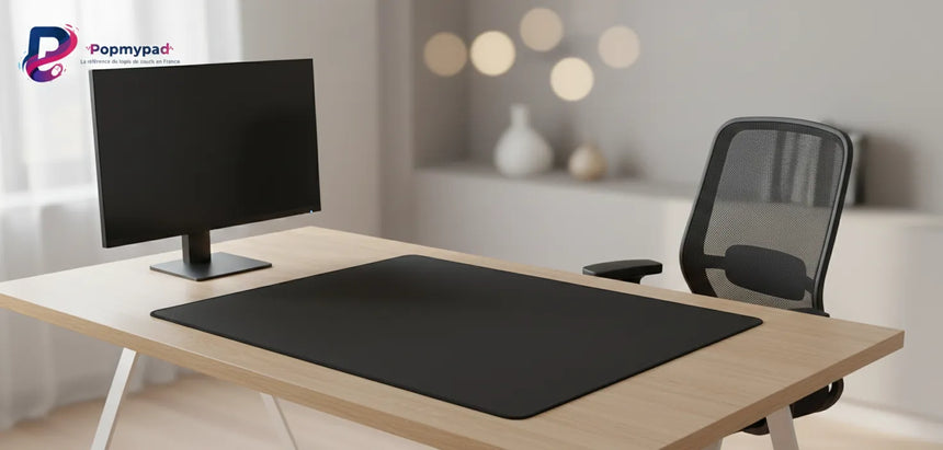 Tapis de souris Noir Minimaliste - Confort & Précision Premium