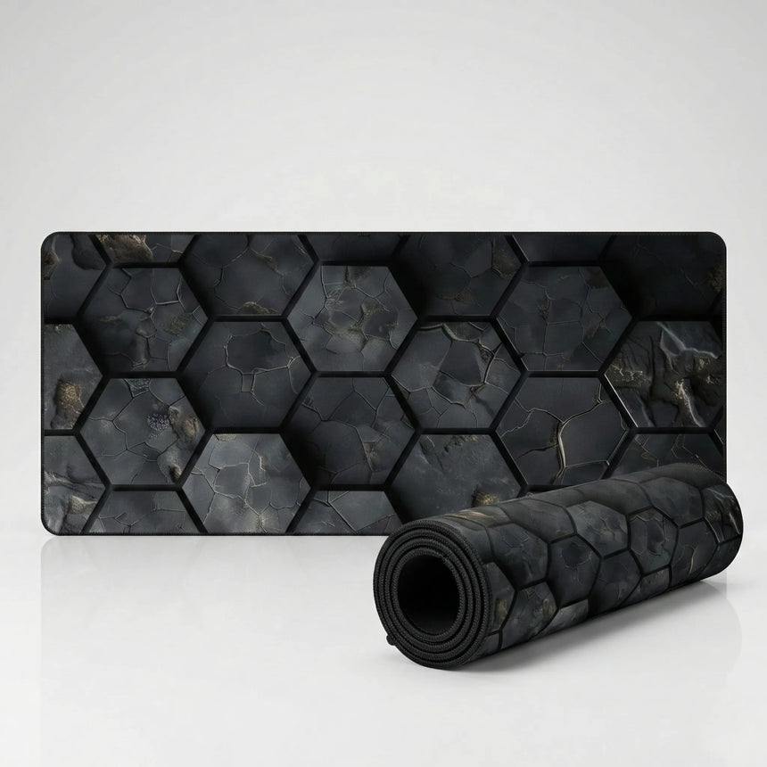 Tapis de souris Polygon - Édition Dark Hex & Gold