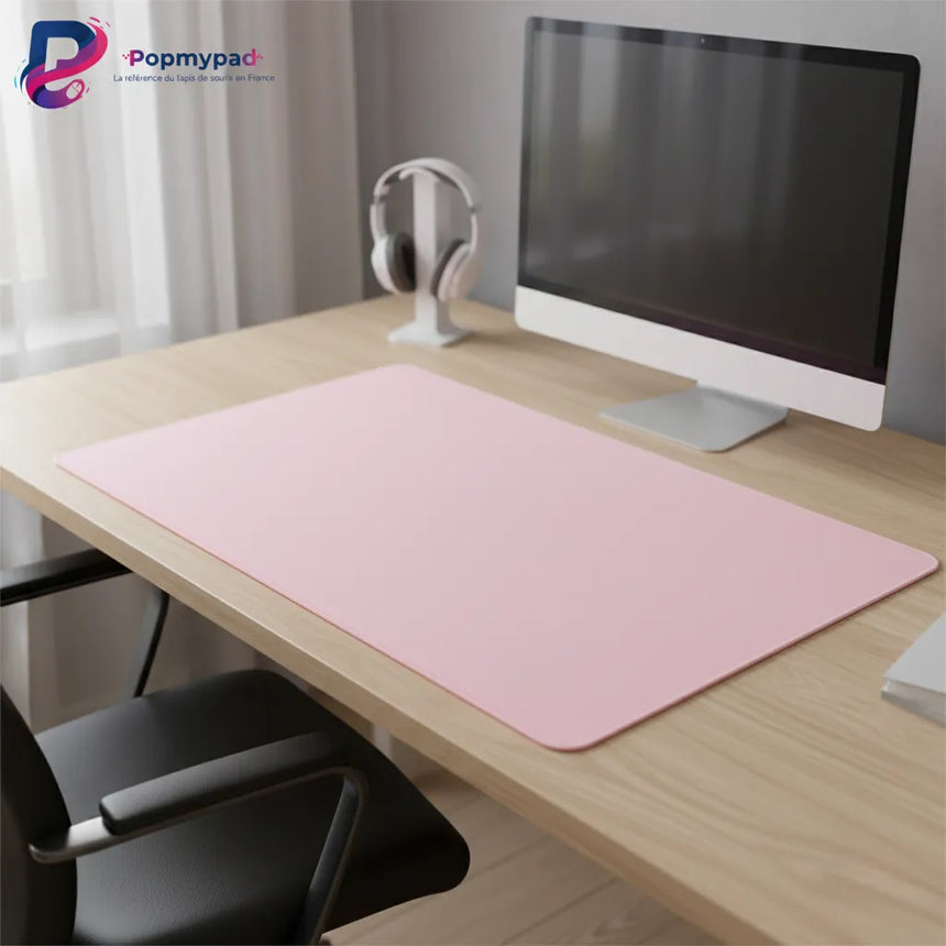 Tapis de souris Rose Pastel – Élégance Minimaliste & Confort Premium