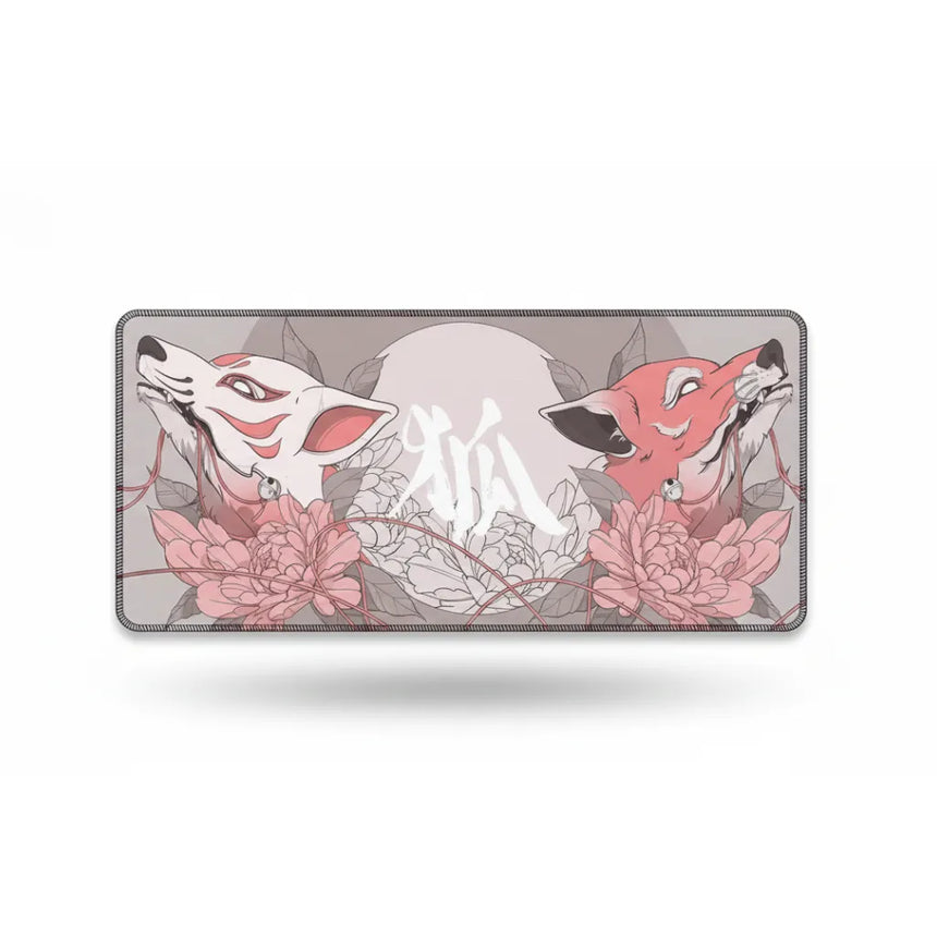Tapis de souris "Sérénité du Kitsune" – Design Japonais Zen & Minimaliste