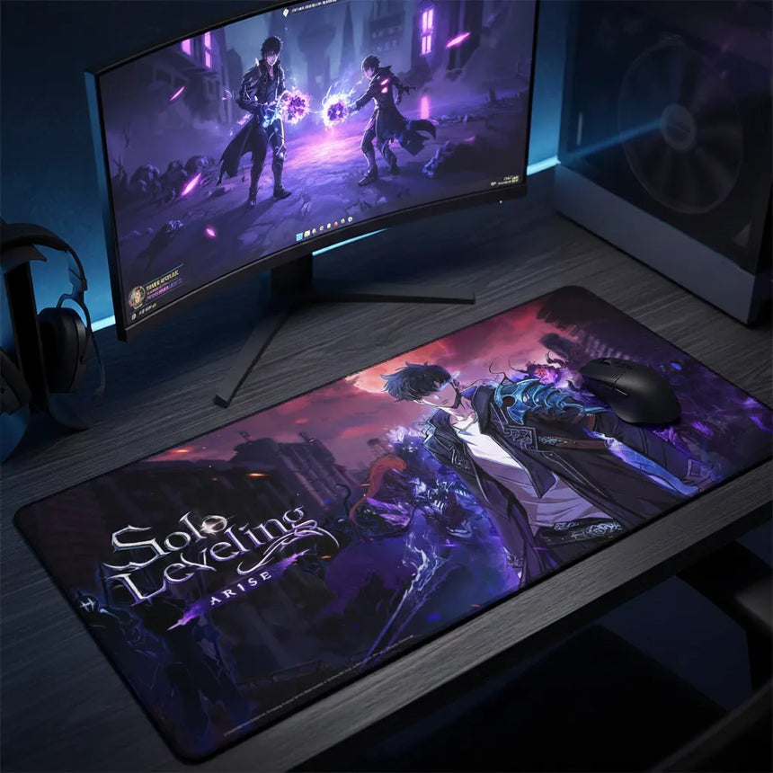 Tapis de souris Solo Leveling - L'Éveil du Monarque des Ombres