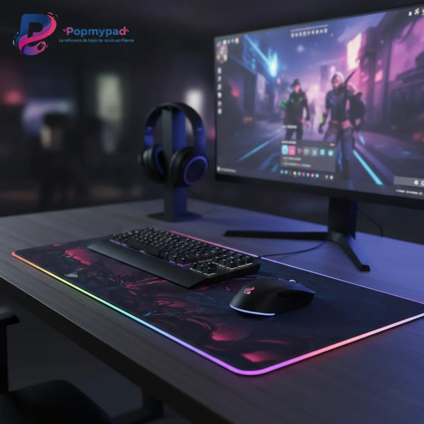Tapis de Souris Gamer VALORANT – XL RVB & Design Épique