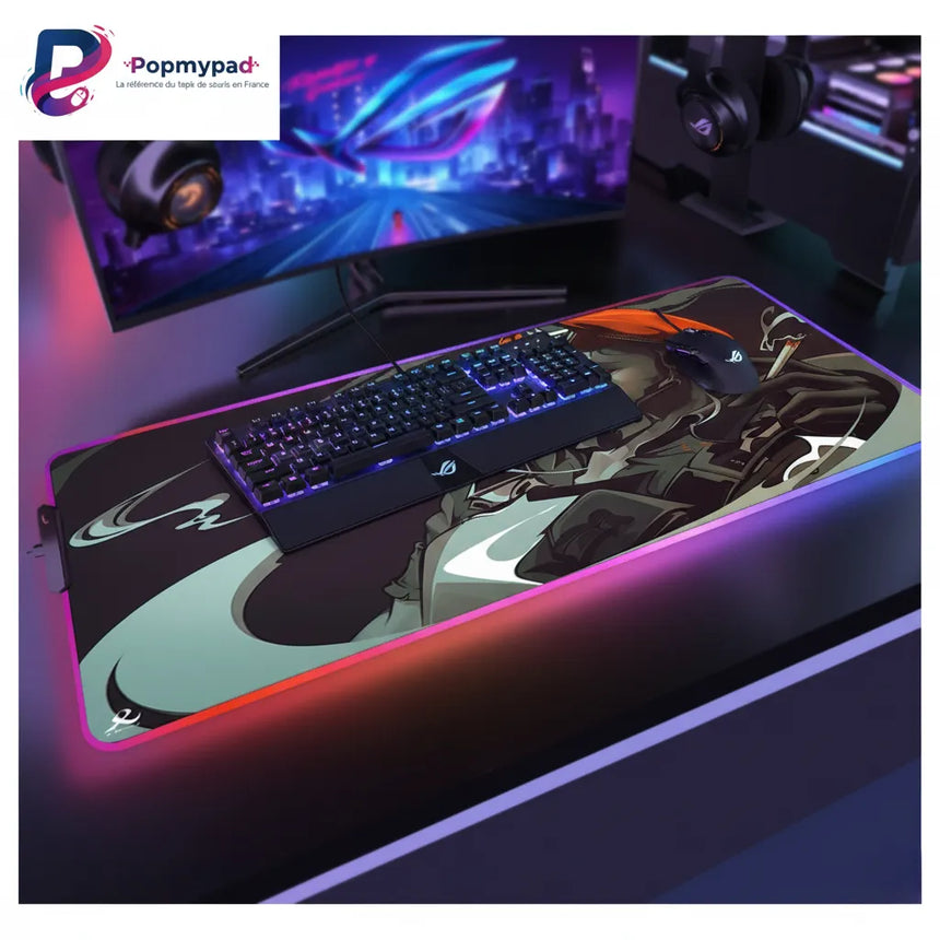 Tapis de souris Valorant Brimstone RGB – Précision Tactique et Glisse Ultime