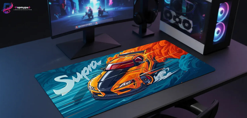 Tapis de souris Voiture - Toyota Supra Drift Edition - Design Artistique Premium