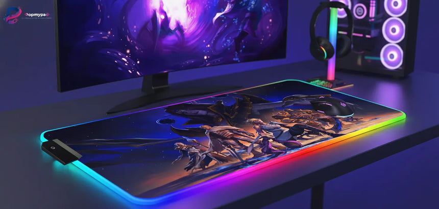 Tapis de souris World of Warcraft RGB - Édition Légendes d'Azeroth XXL
