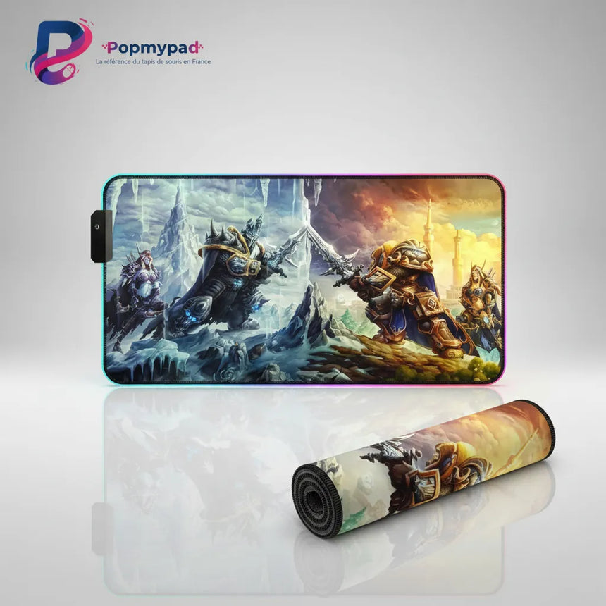 Tapis de souris World of Warcraft RGB – Édition Duel Légendaire Azeroth
