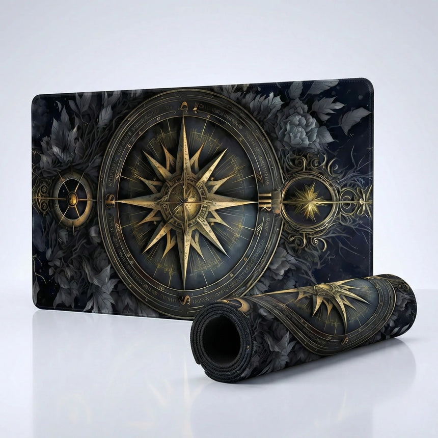 Tapis de souris XXL - L'Astrolabe Céleste & Flore Nocturne