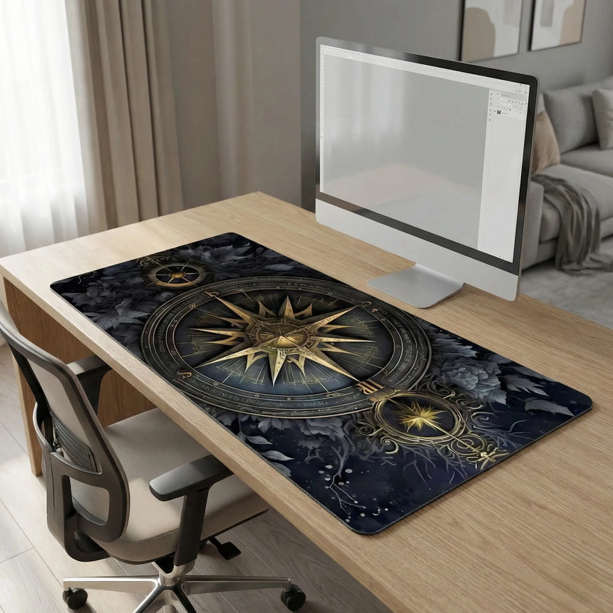 Tapis de souris XXL - L'Astrolabe Céleste & Flore Nocturne