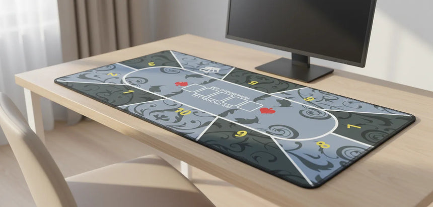 Tapis de souris XXL Poker - Design Baroque Texas Hold'em Premium