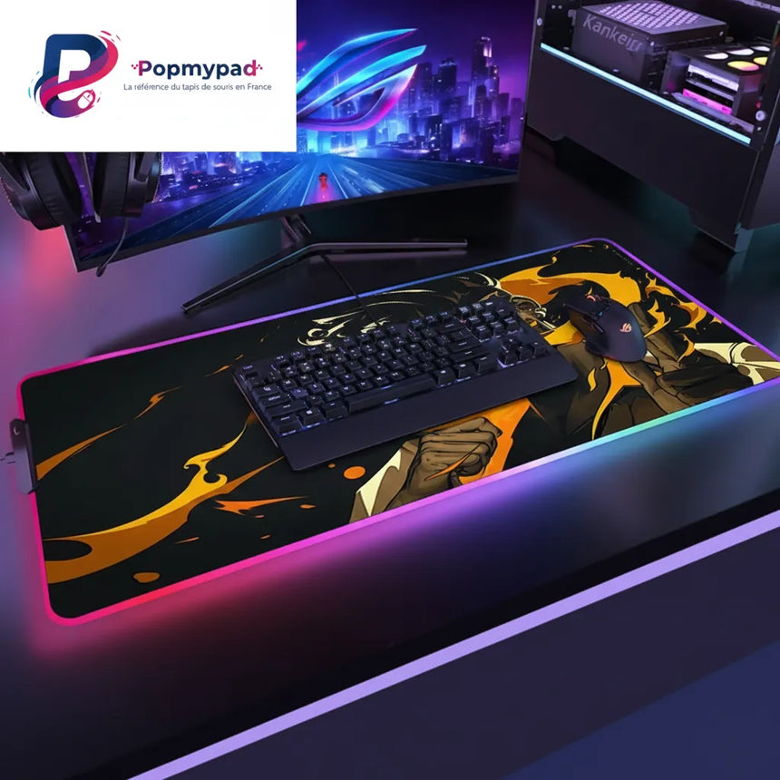Tapis de souris valorant - Édition Phoenix - XXL RGB & Précision