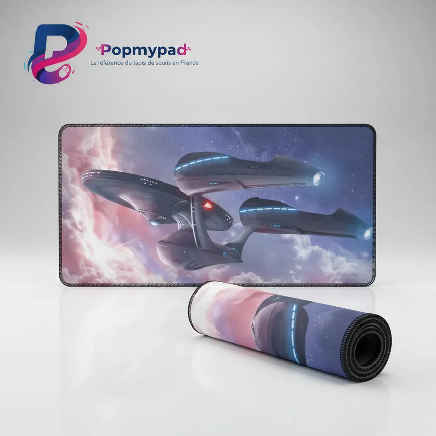 Tapis de souris Star Trek - USS Enterprise NCC-1701 : Édition Nébuleuse Cosmique