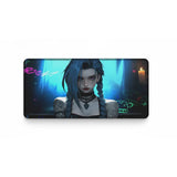 Tapis de souris Jinx "BOOM" - Design Néon Haute Définition pour Setup Gaming