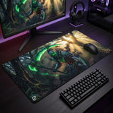 PopMyPad - Tapis de Souris XXL - Format XL/XXL - Faucheur Vert Néon