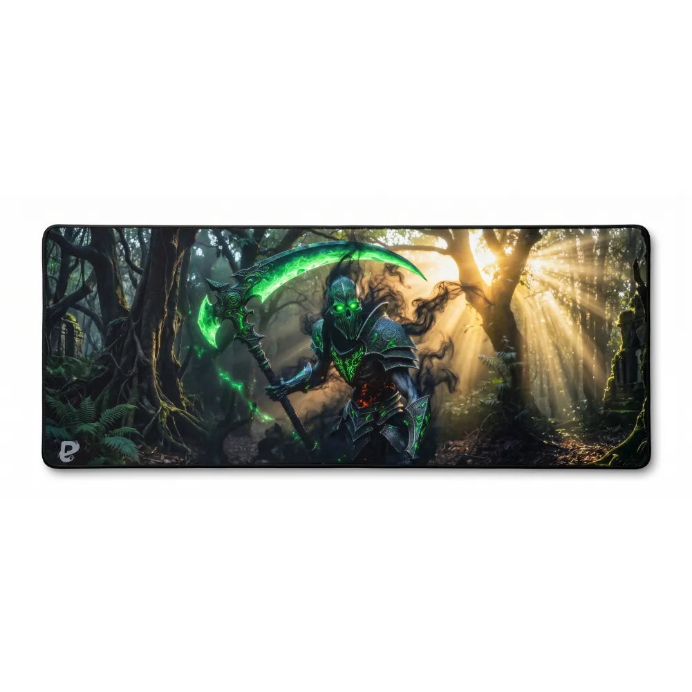 Tapis de Souris Gamer XXL - Faucheur Vert Néon - Ysgareth | PopMyPad