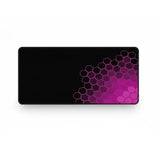Tapis de Souris Design "Cyber Hex" Magenta - Gaming & Bureau (XXL)