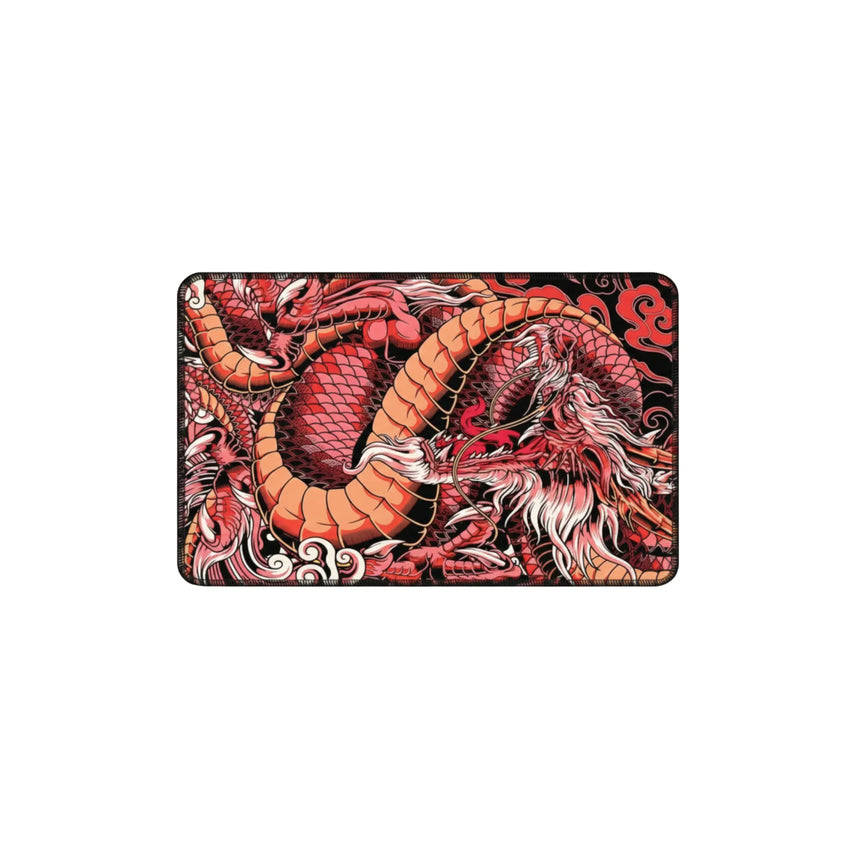 Tapis de Souris Dragon Oriental Rouge - Édition Mythique XXL