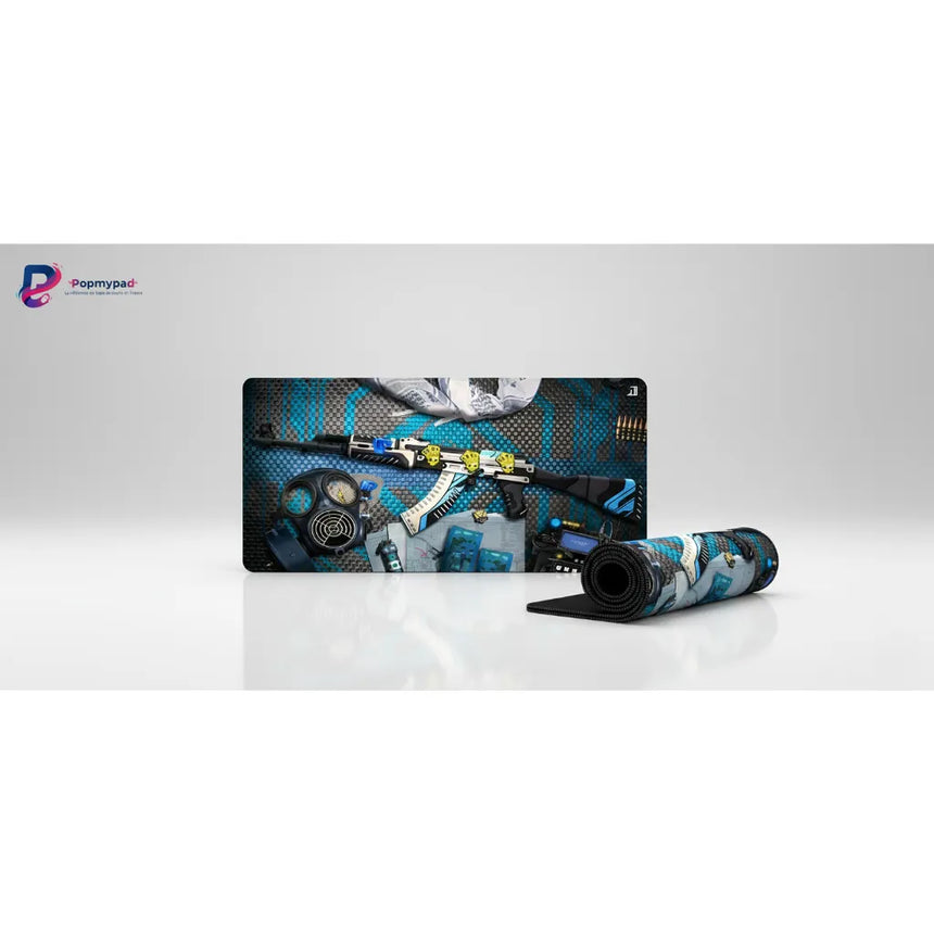 Tapis de Souris Gamer Counter Strike - AK-47 Tactical Elite Blue