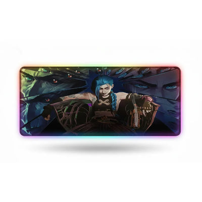 Tapis de Souris Gamer RGB Jinx - League of Legends Arcane Edition