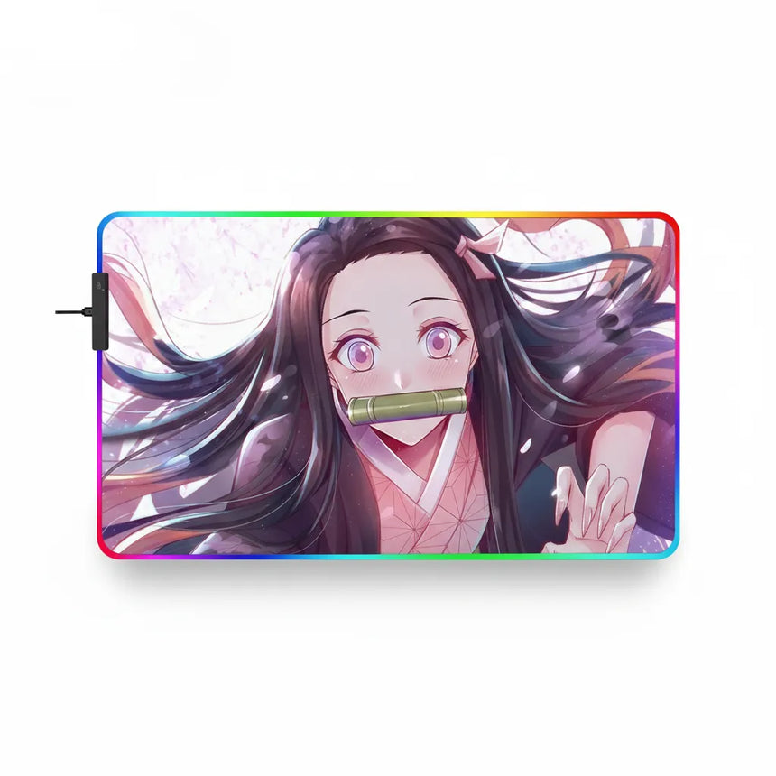 Tapis de Souris Gamer RGB Nezuko Edition - Demon Slayer XXL