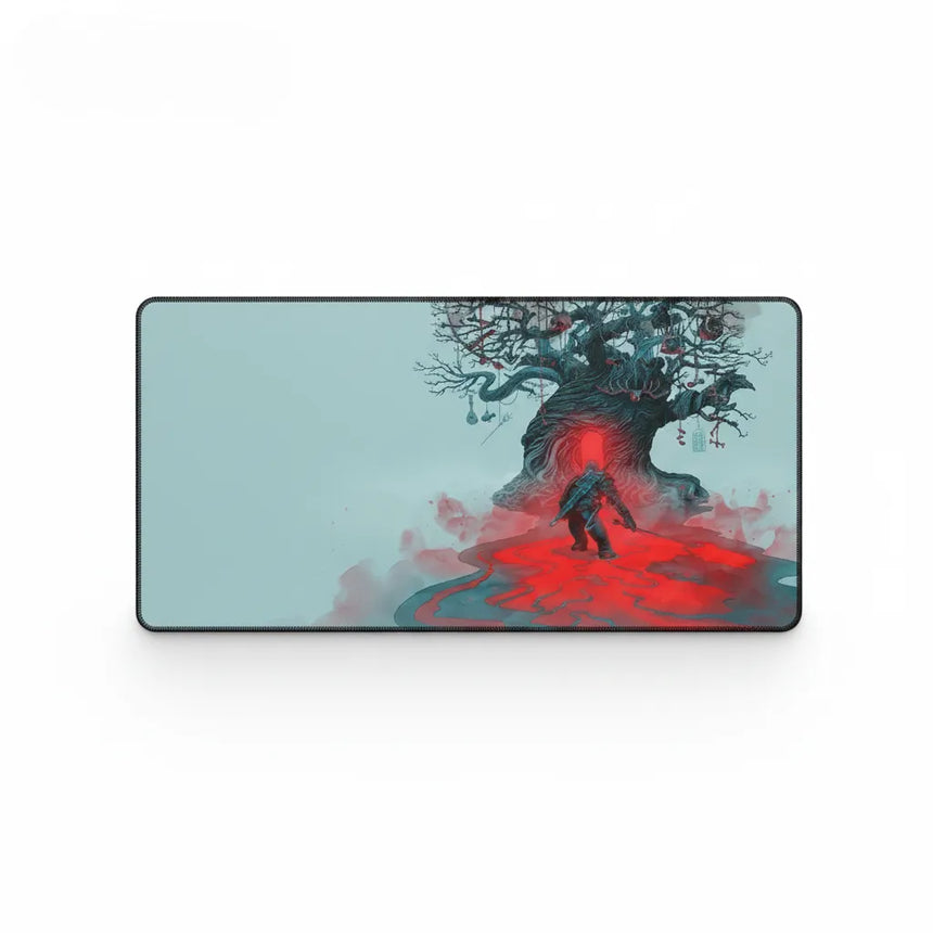 Tapis de Souris Gamer The Witcher - Édition Loup Géométrique XXL