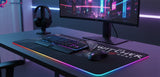 Tapis de Souris Gamer The Witcher - Édition Loup Géométrique (XXL & RGB)