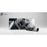 Tapis de Souris Gamer The Witcher  Précision du Loup Blanc - Format XXL